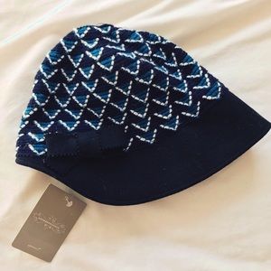 NWT Anthropologie Navy Cap with bow